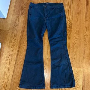 American eagle flare leg khakis